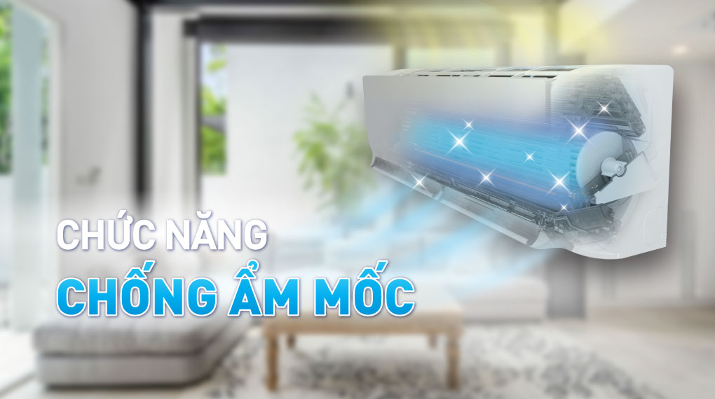 Điều Hòa Treo Tường Daikin Inverter 1 Chiều 12.300 BTU FTKB35XVMV/RKB35XVMV chức năng chống ẩm mốc