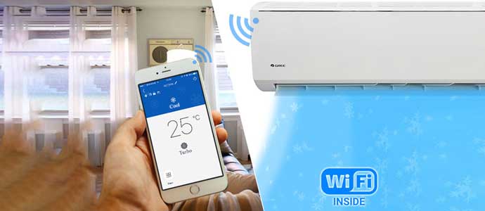 Điều Hòa Treo Tường GREE Khung Tranh Inverter 2 Chiều 12000 BTU KFR35G (Hoa Hồng) Gree+