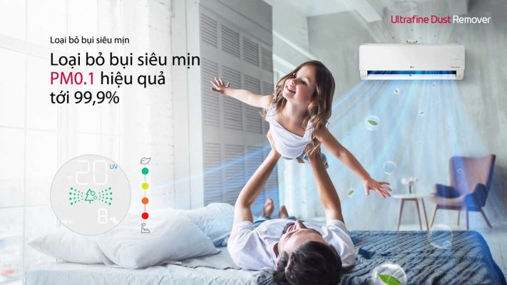 Điều Hòa Treo Tường LG DUALCOOL™Inverter 1 chiều 9.000 BTU V10APFUV