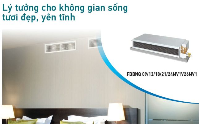 Điều Hòa Giấu Trần Nối Ống Gió Daikin 1 Chiều 9.200 BTU (FDBNQ09MV1V/RNQ09MV1V)