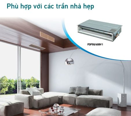 Điều Hòa Nối Ống Gió Daikin Inverter 1 Chiều 17.100BTU (FDF50BV1/RZF50CV2V)