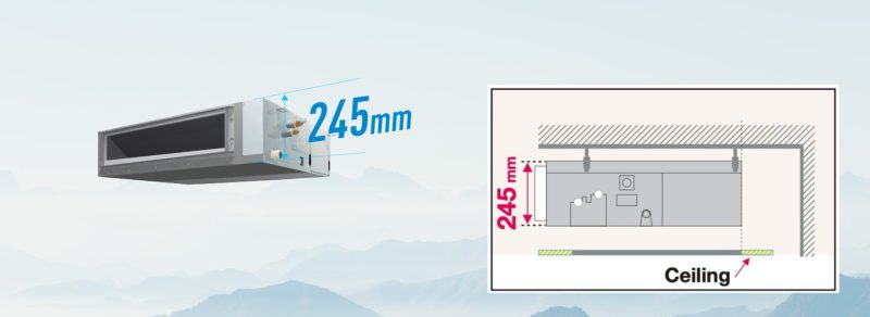 Dàn lạnh VRV Daikin giấu trần nối ống gió 2 chiều FXSQ20PAVE9 áp suất tĩnh trung bình