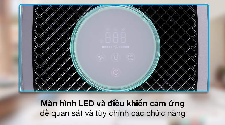 Máy lọc không khí Gree GCF500AENA - Thiết kế màn hình LED và điều khiển cảm ứng tiên tiến